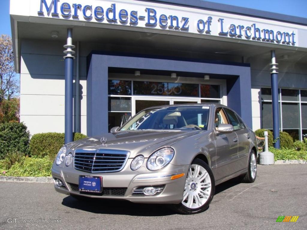 2008 E 350 4Matic Sedan - Pewter Metallic / Cashmere photo #1