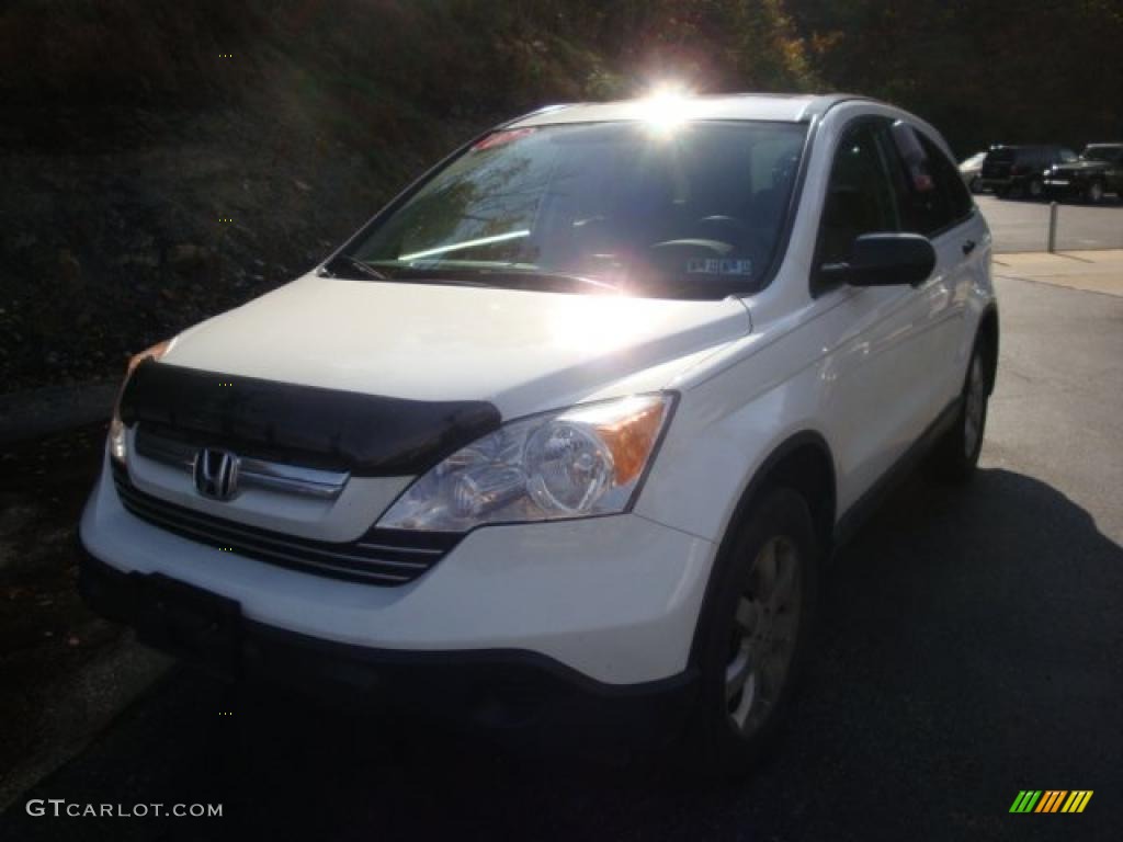 2007 CR-V EX 4WD - Taffeta White / Gray photo #11