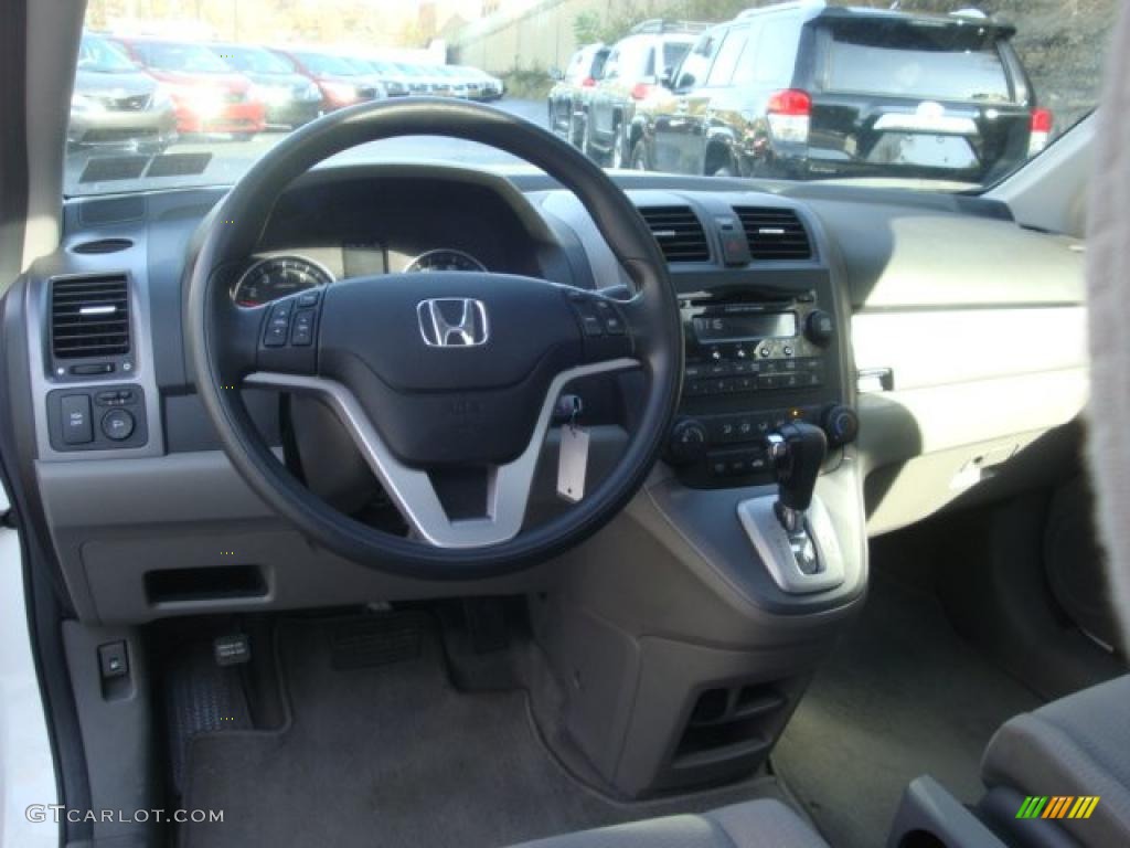 2007 CR-V EX 4WD - Taffeta White / Gray photo #14
