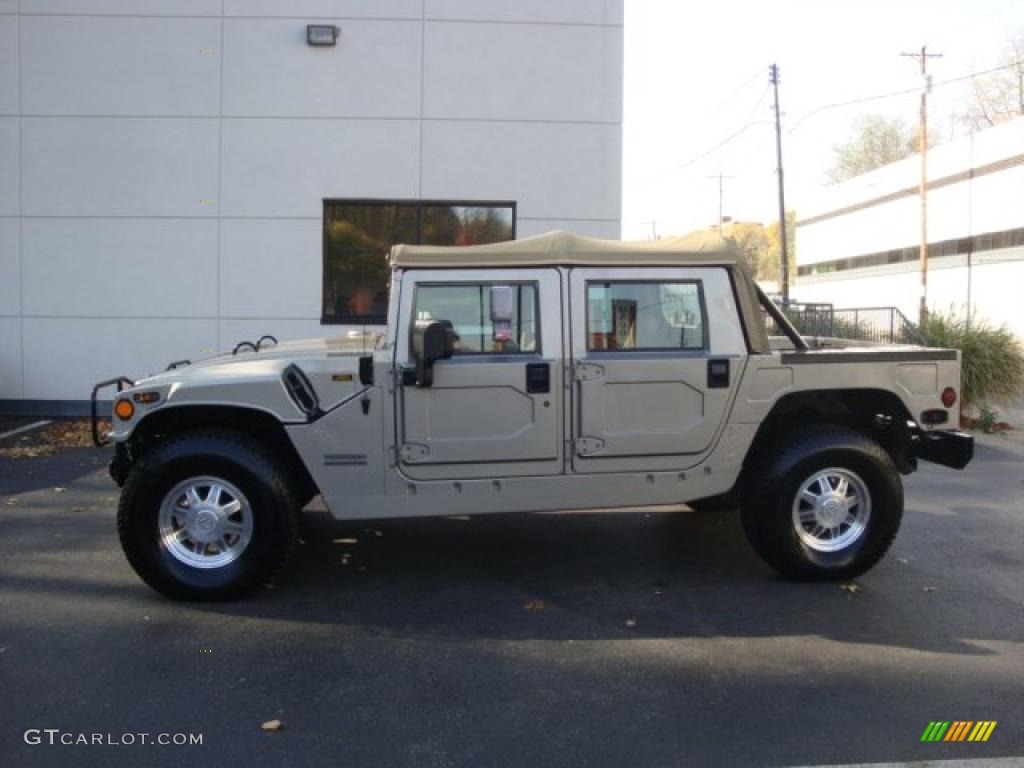 2001 H1 Soft Top - Metallic Pewter / Sandstorm photo #1
