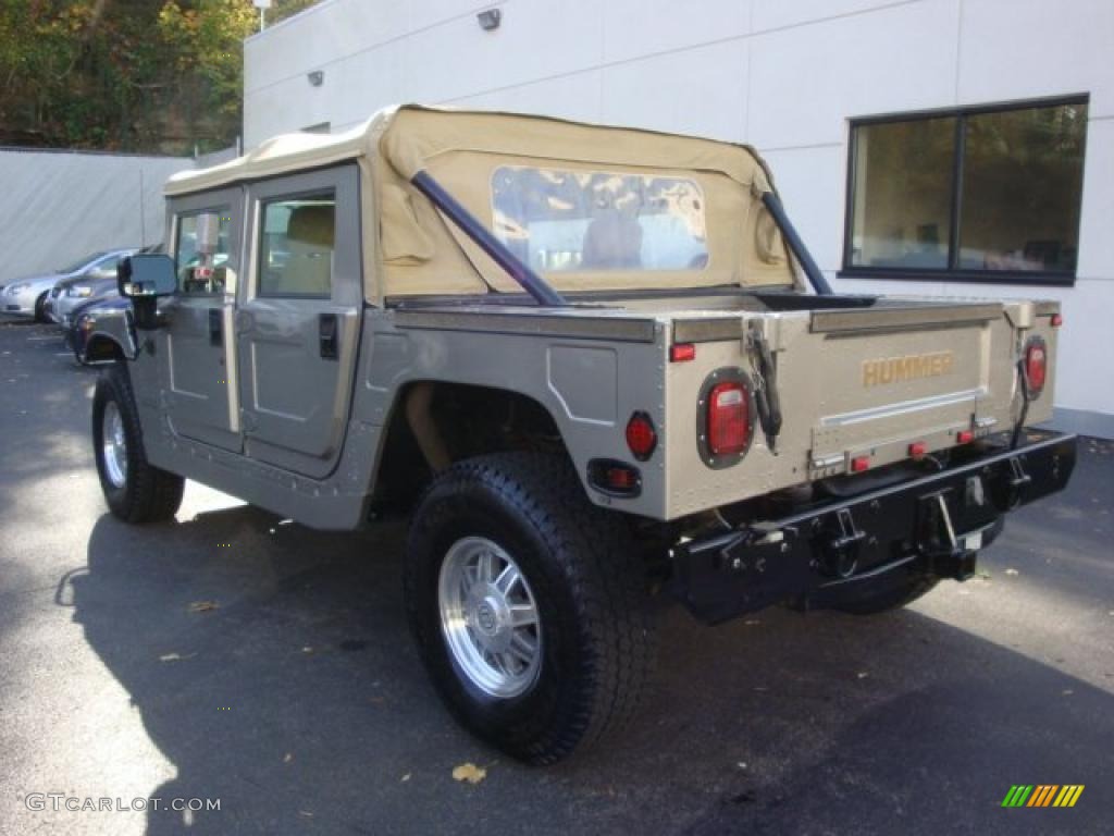 2001 H1 Soft Top - Metallic Pewter / Sandstorm photo #2