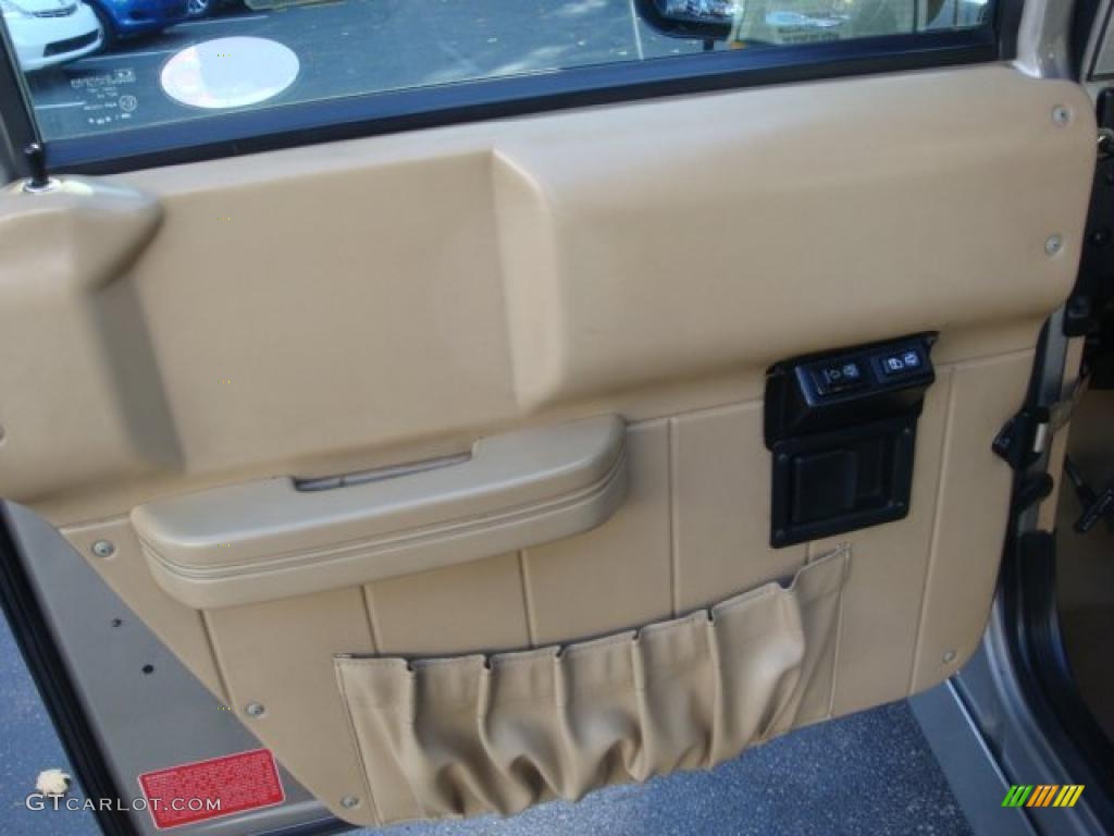 2001 H1 Soft Top - Metallic Pewter / Sandstorm photo #23