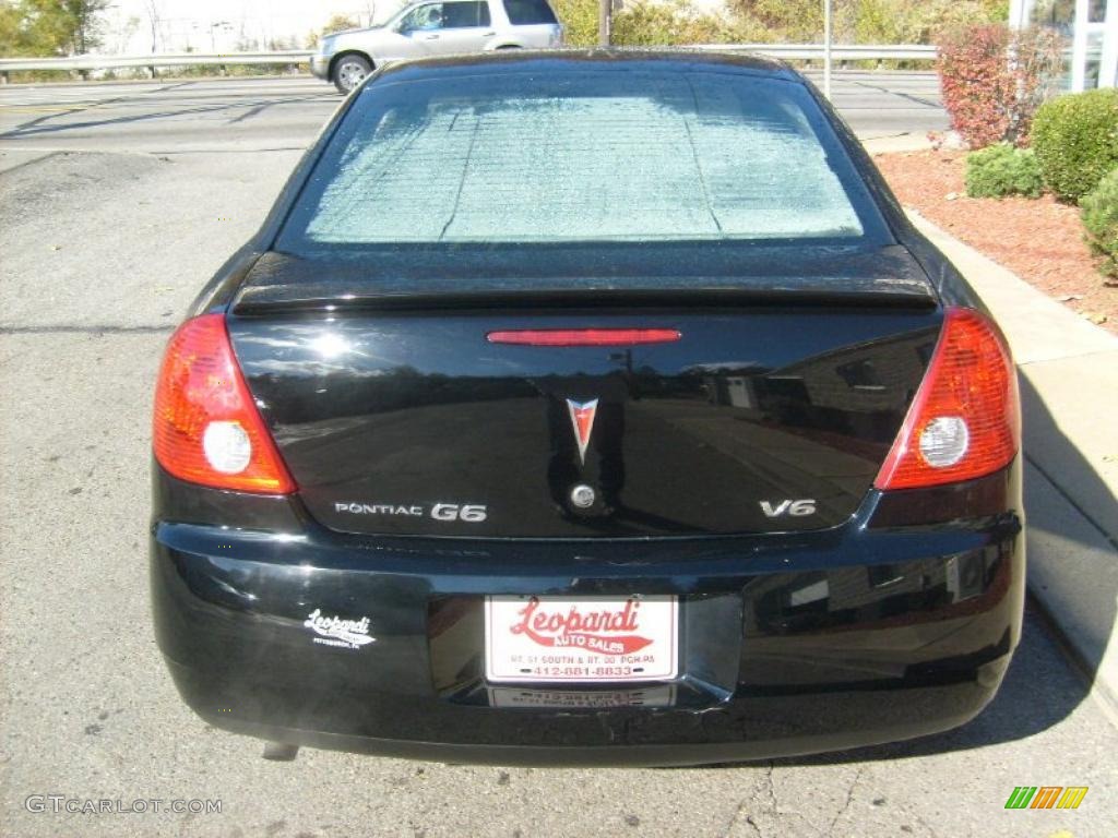 2007 G6 V6 Sedan - Black / Ebony photo #4