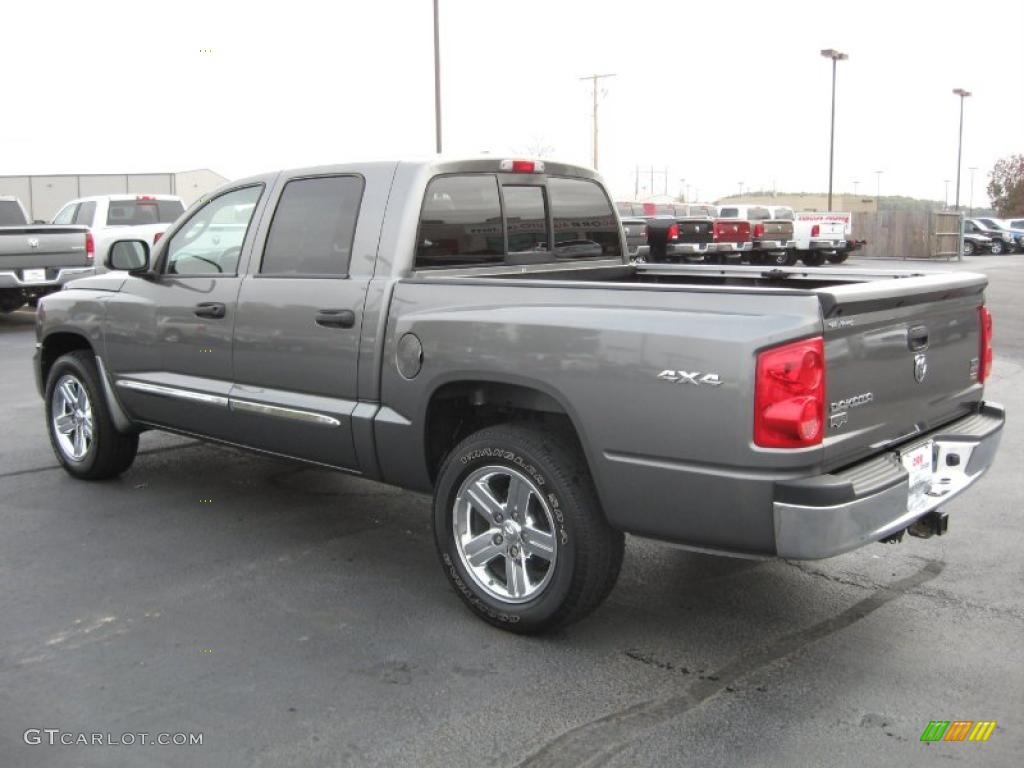 Mineral Gray Metallic 2008 Dodge Dakota Laramie Crew Cab 4x4 Exterior Photo #39122137