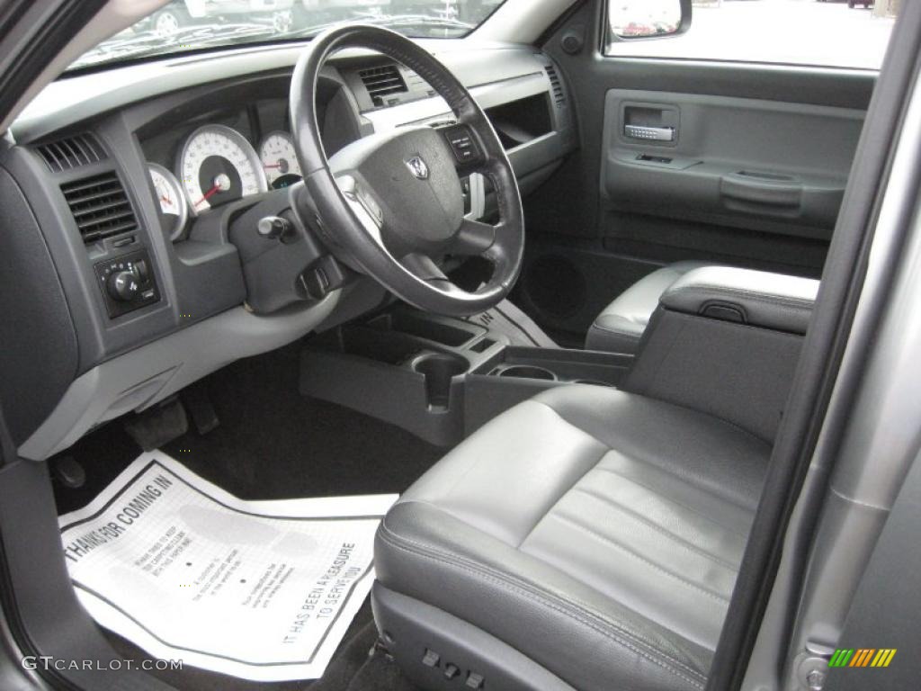 Dark Slate Gray/Medium Slate Gray Interior 2008 Dodge Dakota Laramie Crew Cab 4x4 Photo #39122154