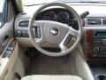 Light Cashmere/Dark Cashmere 2010 Chevrolet Tahoe LT 4x4 Steering Wheel