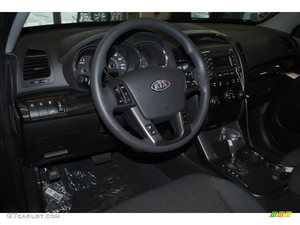 2011 Kia Sorento LX Black Dashboard Photo #39126355