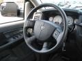 Medium Slate Gray 2007 Dodge Ram 2500 SLT Quad Cab 4x4 Steering Wheel