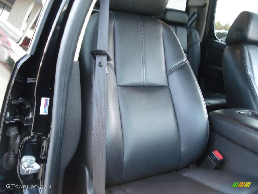 Ebony Black Interior 2007 GMC Sierra 1500 Denali Crew Cab 4WD Photo #39127427