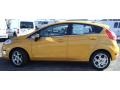 2011 Yellow Blaze Metallic Tri-Coat Ford Fiesta SES Hatchback  photo #3