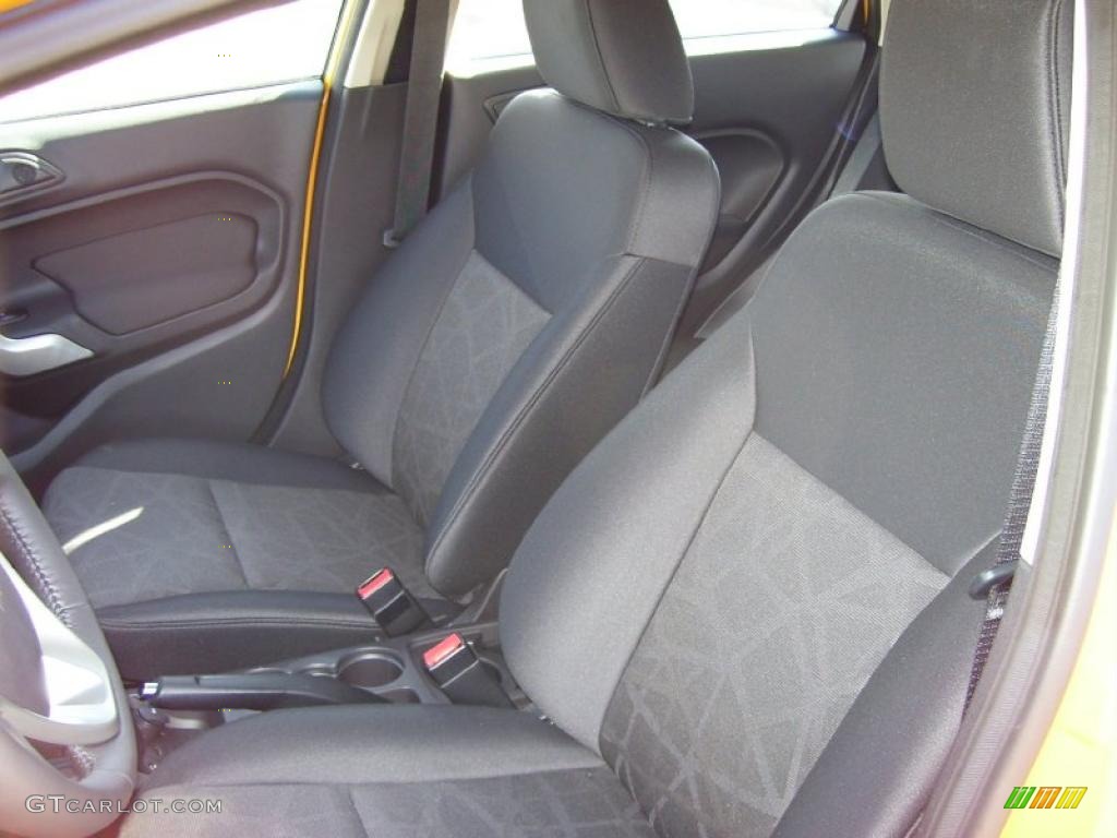 Charcoal Black/Blue Cloth Interior 2011 Ford Fiesta SES Hatchback Photo #39127983