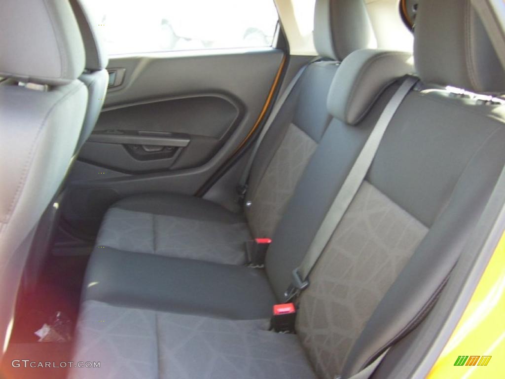 Charcoal Black/Blue Cloth Interior 2011 Ford Fiesta SES Hatchback Photo #39127999
