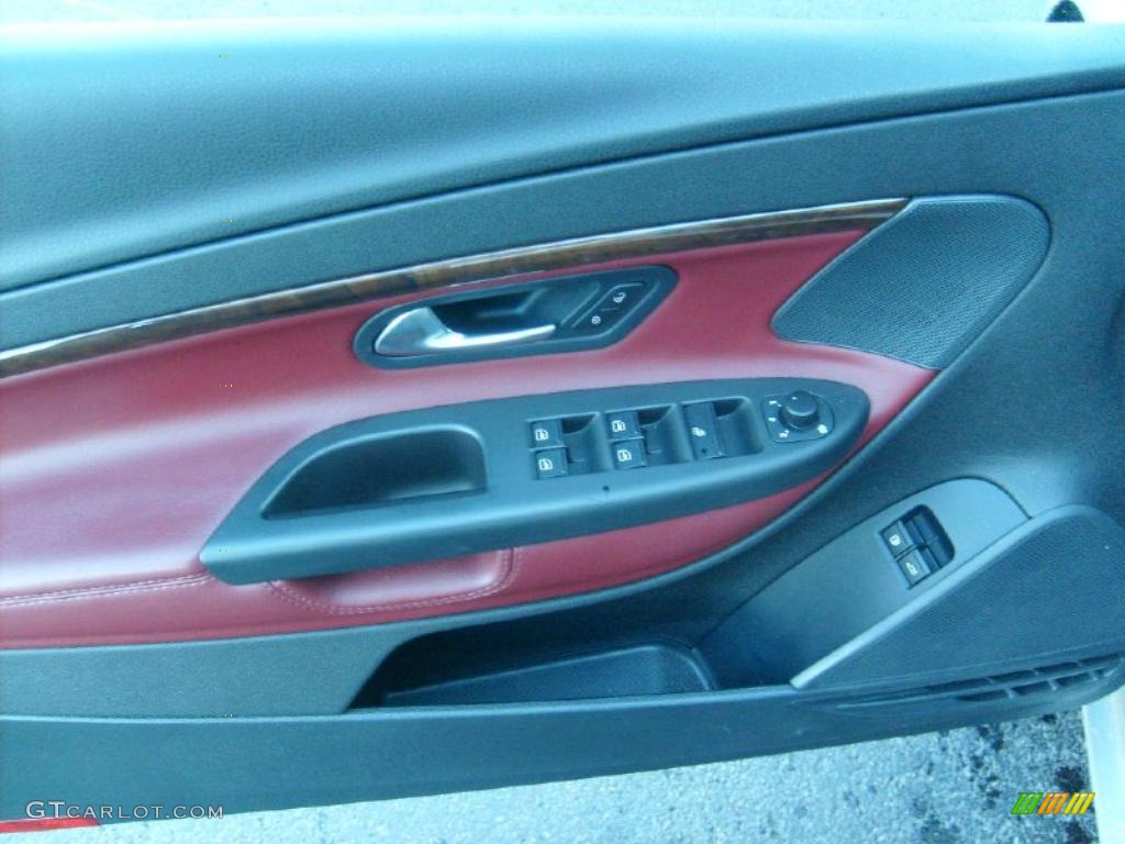 2009 Volkswagen Eos Lux Premium Red Door Panel Photo #39128943