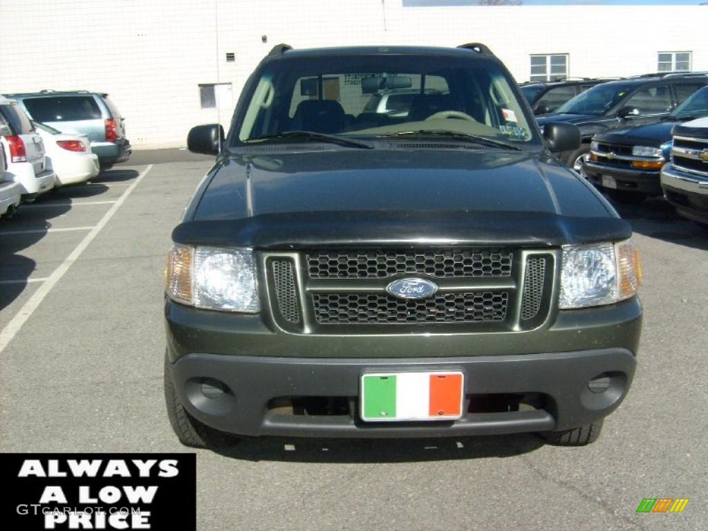 2004 Explorer Sport Trac XLT 4x4 - Estate Green Metallic / Medium Pebble/Dark Pebble photo #2