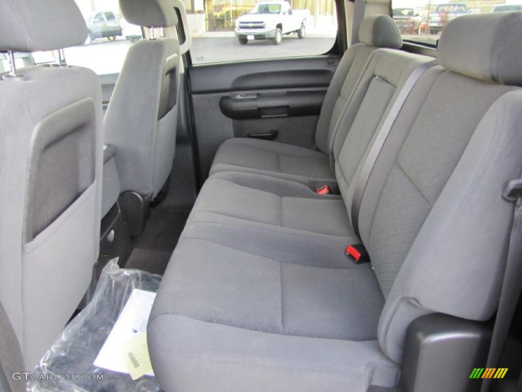 Ebony Interior 2008 GMC Sierra 3500HD SLE Crew Cab 4x4 Photo #39130055
