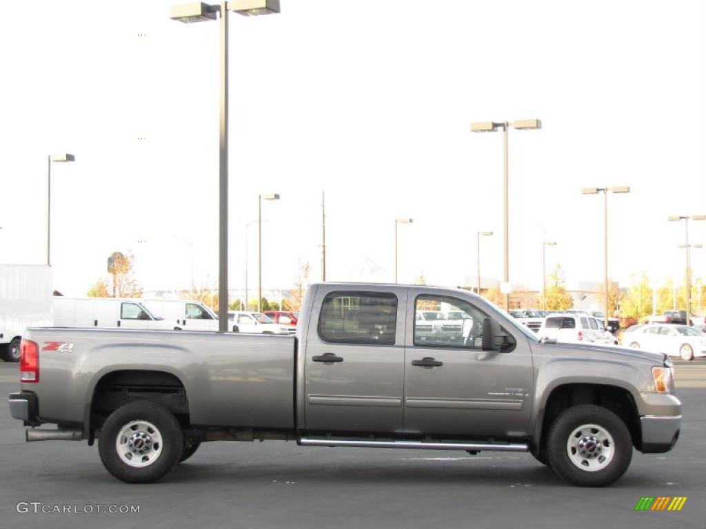 Steel Gray Metallic 2008 GMC Sierra 3500HD SLE Crew Cab 4x4 Exterior Photo #39130139