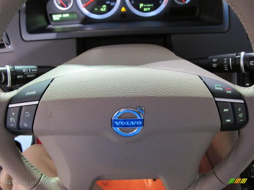 2011 Volvo XC90 3.2 Beige Steering Wheel Photo #39130347