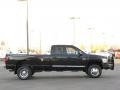 2007 Brilliant Black Crystal Pearl Dodge Ram 3500 Laramie Quad Cab 4x4 Dually  photo #14