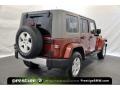 Red Rock Crystal Pearl 2008 Jeep Wrangler Unlimited Sahara 4x4 Exterior