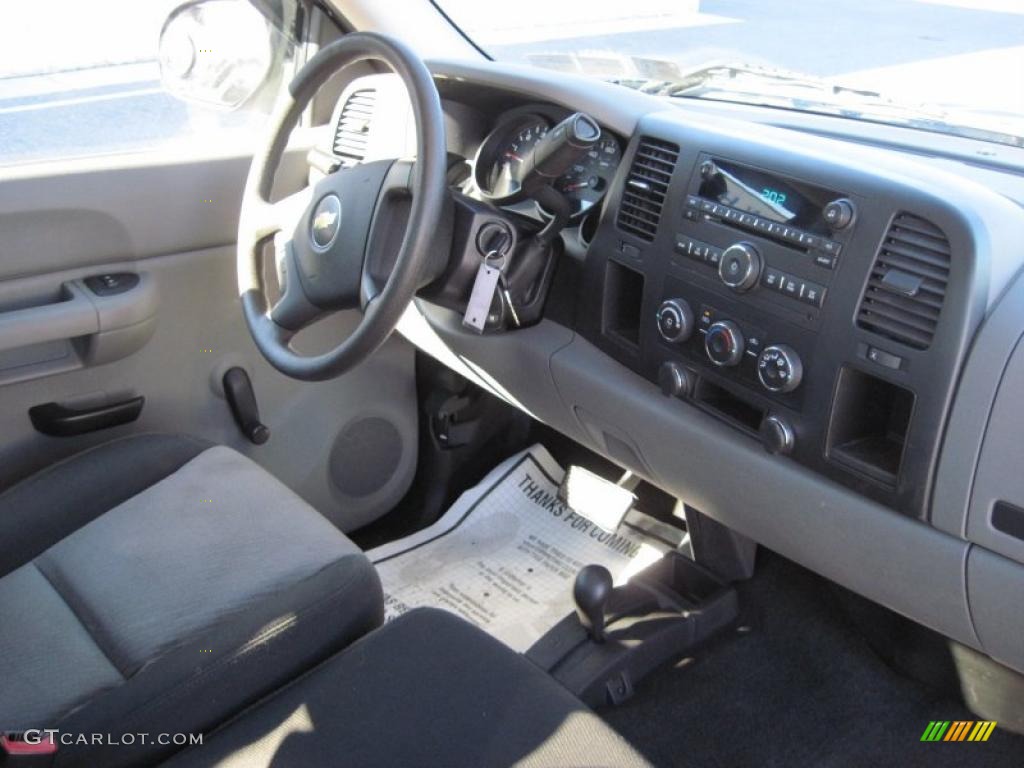 2007 Chevrolet Silverado 1500 Work Truck Regular Cab 4x4 Dark Charcoal Dashboard Photo #39130915