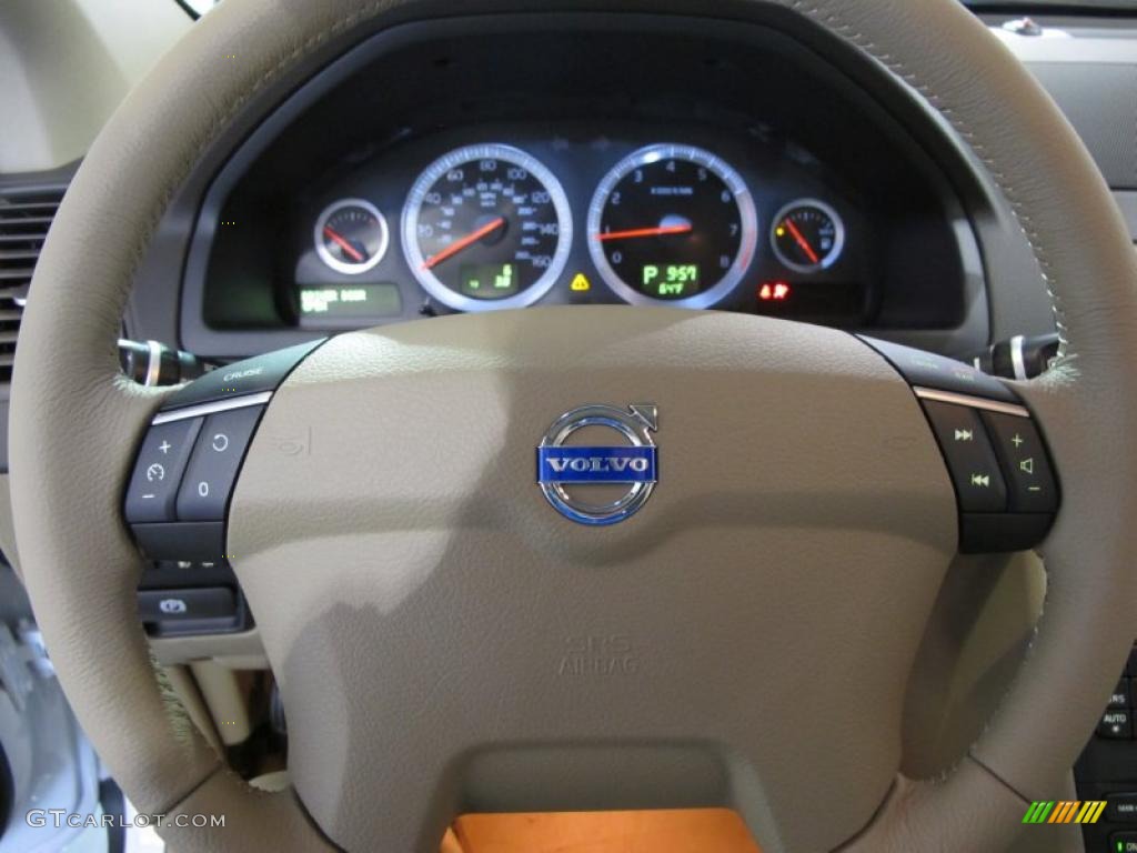 2011 Volvo XC90 3.2 Beige Steering Wheel Photo #39130935