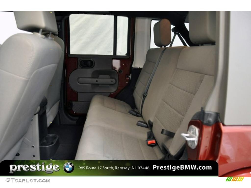 Dark Khaki/Medium Khaki Interior 2008 Jeep Wrangler Unlimited Sahara 4x4 Photo #39130955