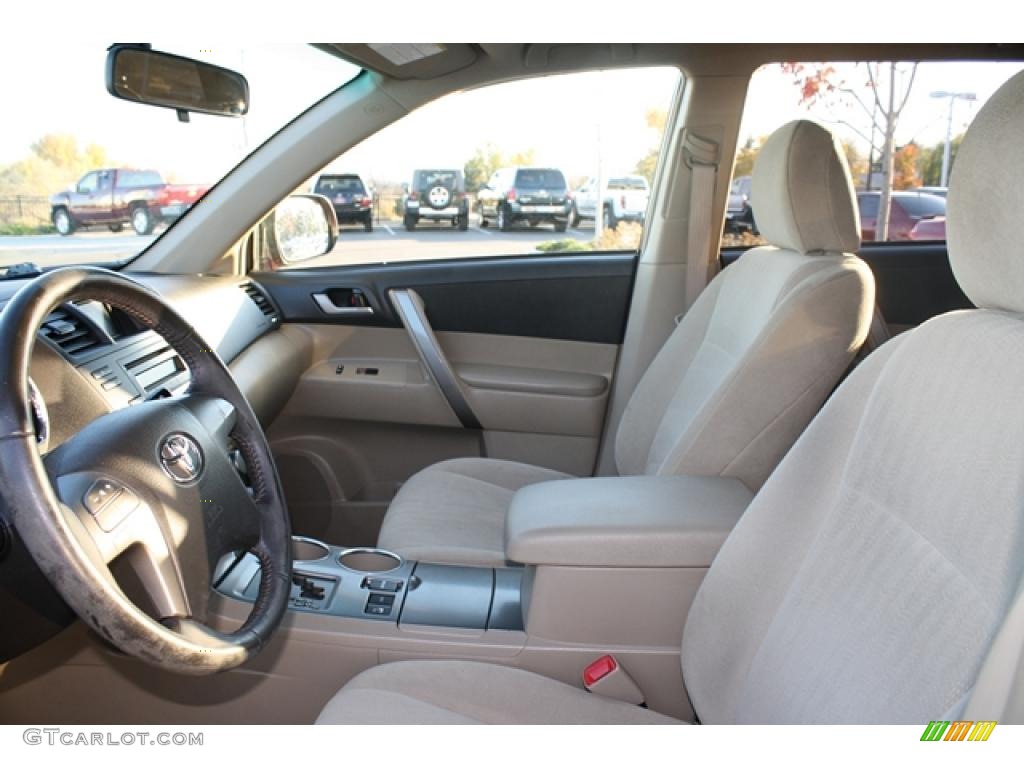 Ash Gray Interior 2008 Toyota Highlander Sport 4WD Photo #39131343