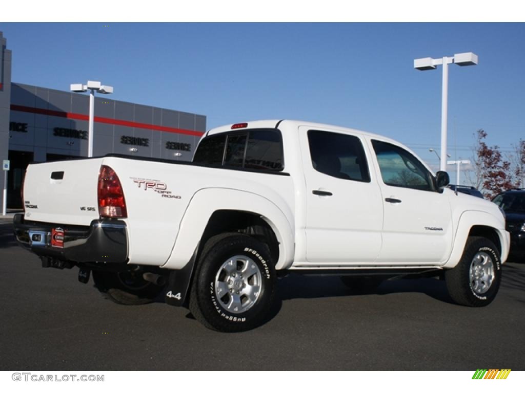 Super White 2008 Toyota Tacoma V6 TRD Double Cab 4x4 Exterior Photo #39132503