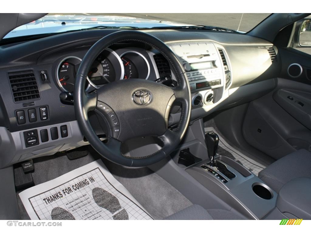 2008 Toyota Tacoma V6 TRD Double Cab 4x4 Graphite Gray Dashboard Photo #39132631
