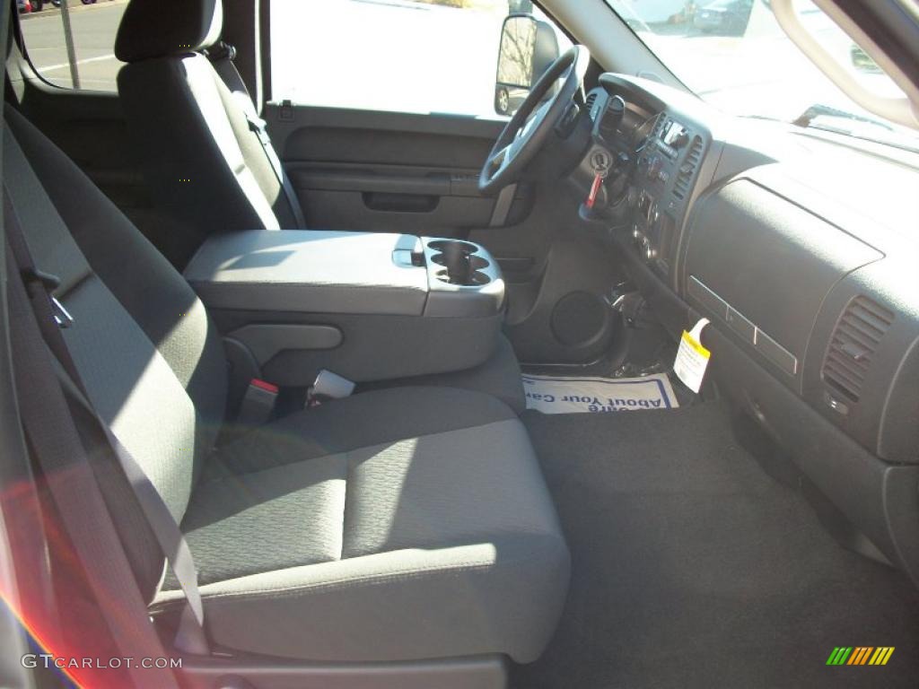 Ebony Interior 2011 Chevrolet Silverado 2500HD LT Extended Cab 4x4 Photo #39132679