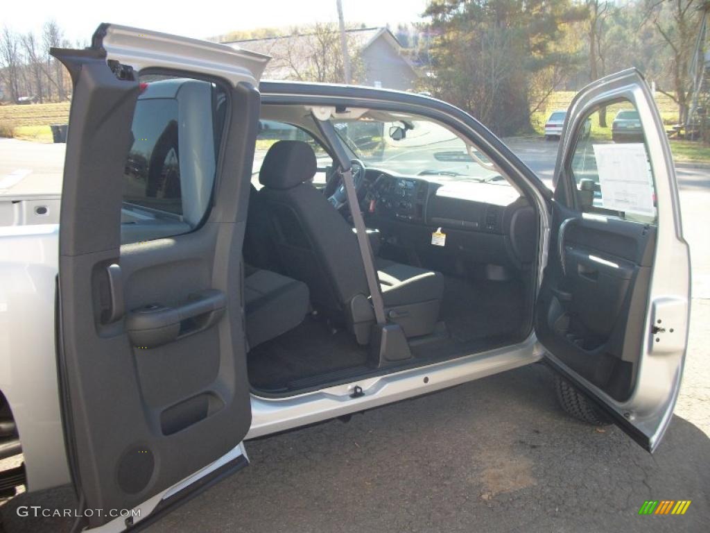 Ebony Interior 2011 Chevrolet Silverado 2500HD LT Extended Cab 4x4 Photo #39132691