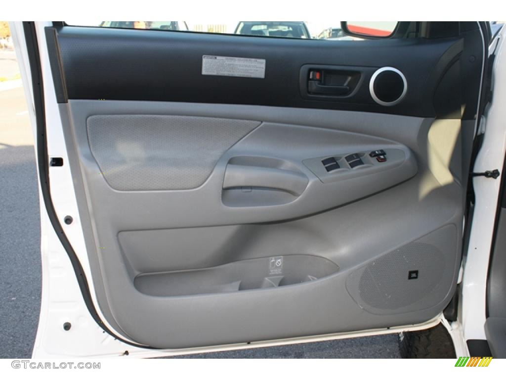 2008 Toyota Tacoma V6 TRD Double Cab 4x4 Graphite Gray Door Panel Photo #39132791