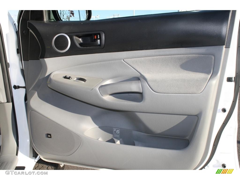 2008 Toyota Tacoma V6 TRD Double Cab 4x4 Graphite Gray Door Panel Photo #39132819