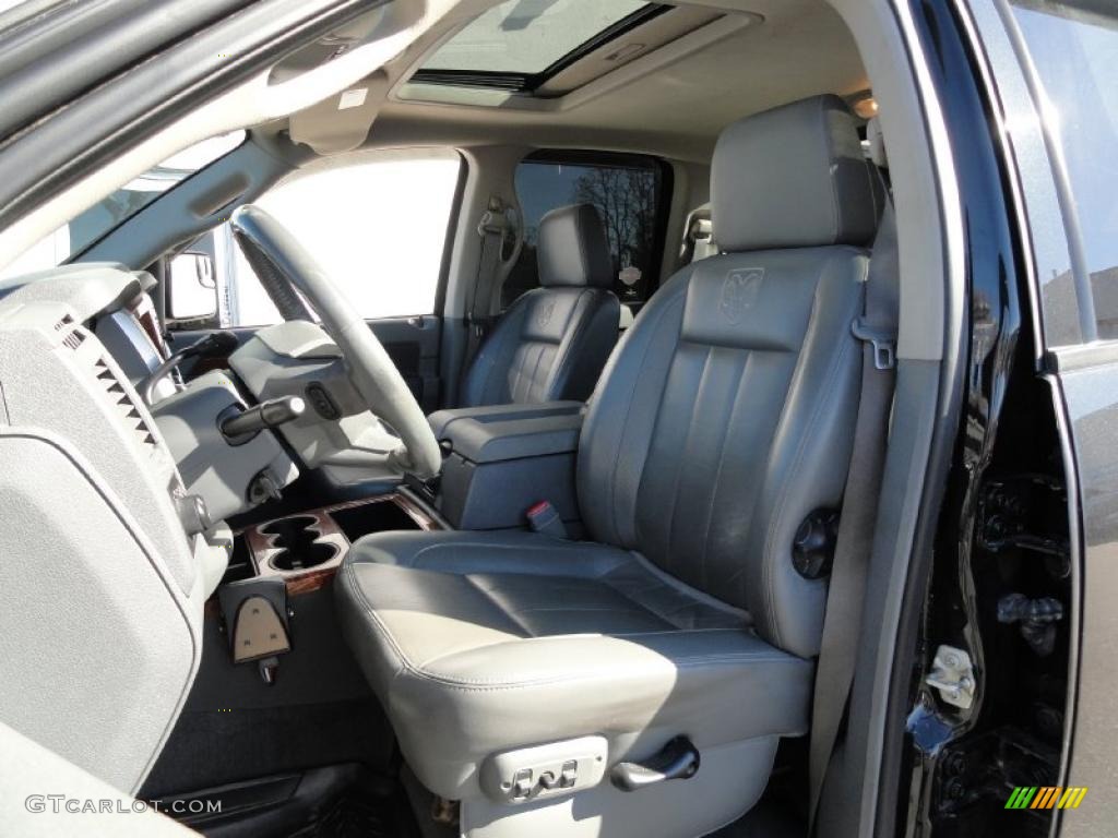 Medium Slate Gray Interior 2007 Dodge Ram 3500 Laramie Quad Cab 4x4 Dually Photo #39133815