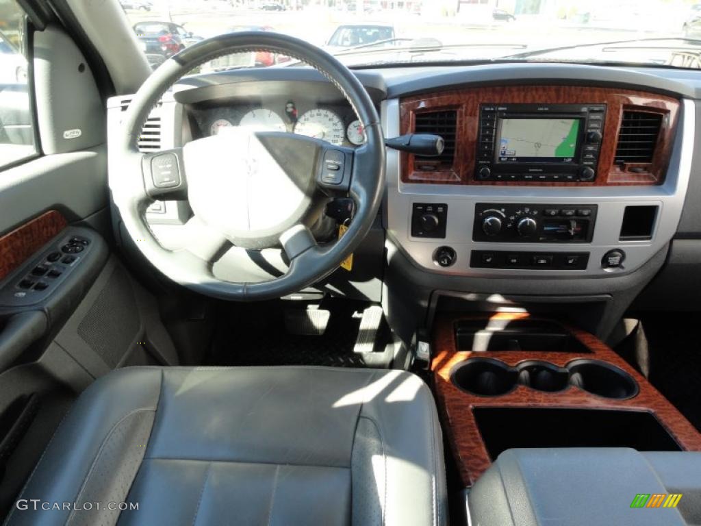 2007 Dodge Ram 3500 Laramie Quad Cab 4x4 Dually Medium Slate Gray Dashboard Photo #39133859
