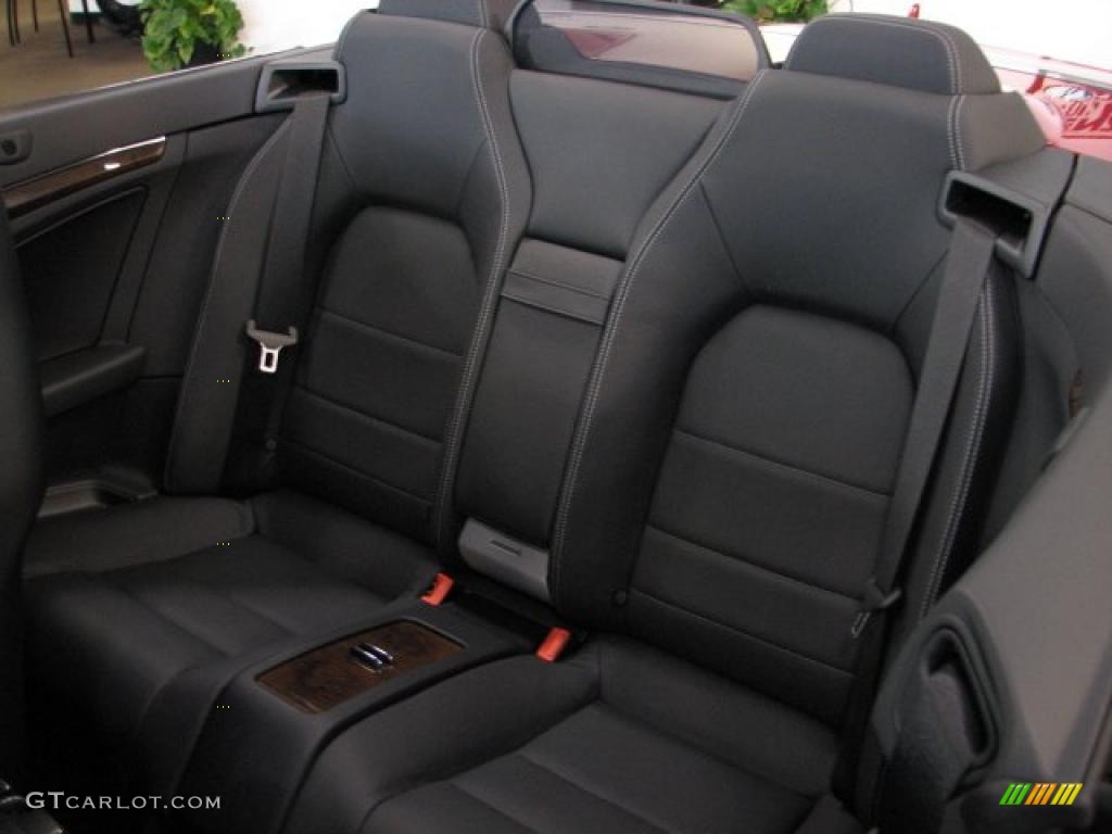Black Interior 2011 Mercedes-Benz E 550 Cabriolet Photo #39134051