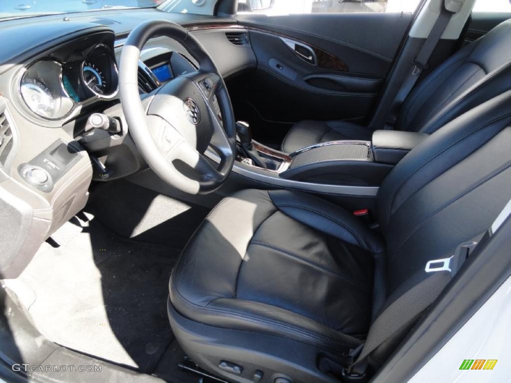 Ebony Interior 2010 Buick LaCrosse CXL Photo #39134079