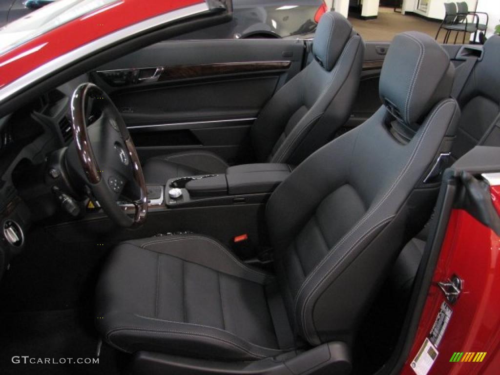 Black Interior 2011 Mercedes-Benz E 550 Cabriolet Photo #39134095