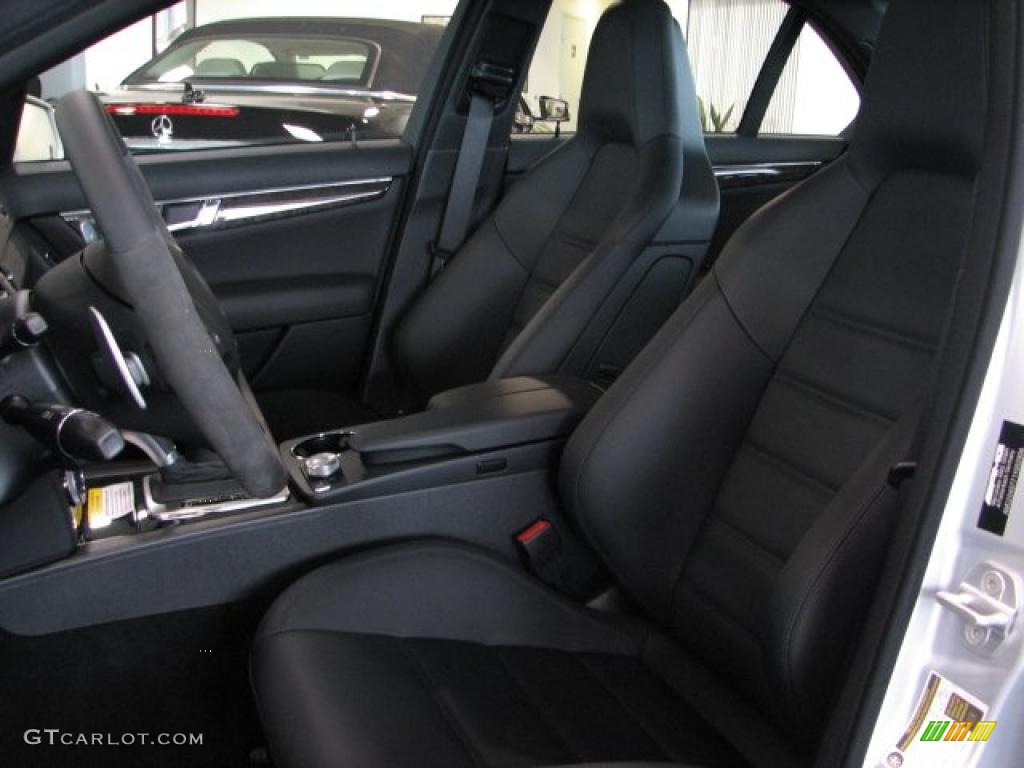 Black Interior 2011 Mercedes-Benz C 63 AMG Photo #39134223