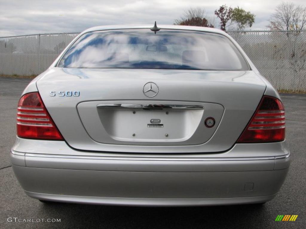 2004 S 500 Sedan - Brilliant Silver Metallic / Black photo #4