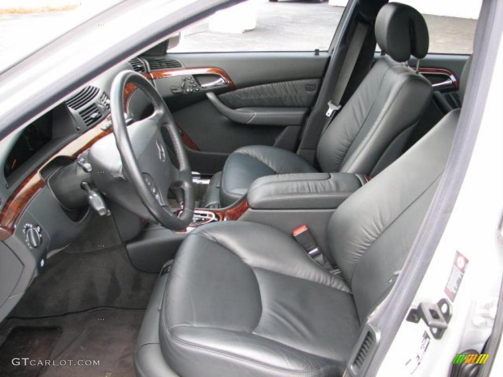 Black Interior 2004 Mercedes-Benz S 500 Sedan Photo #39134323