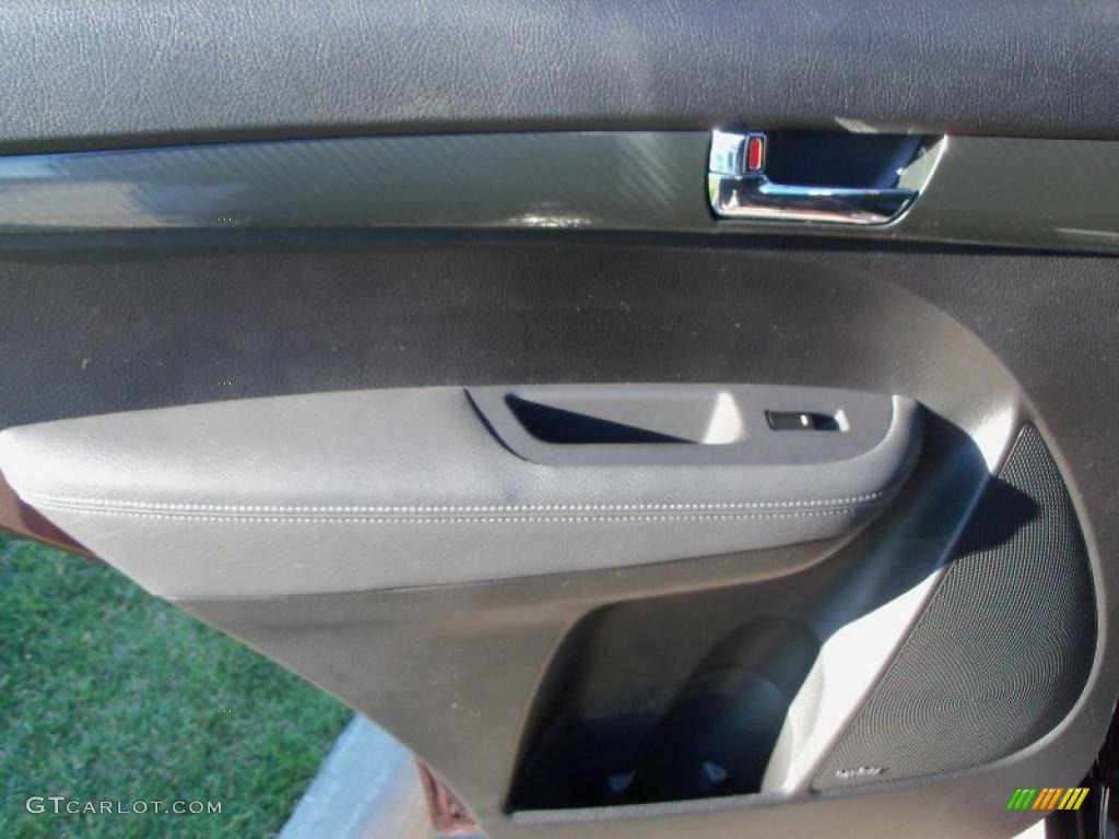 2011 Kia Sorento SX V6 AWD Black Door Panel Photo #39134623
