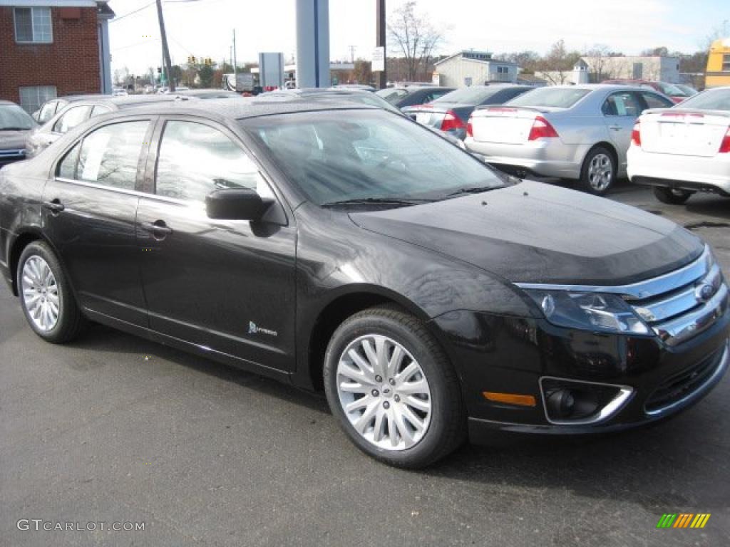 2011 Fusion Hybrid - Tuxedo Black Metallic / Charcoal Black photo #3