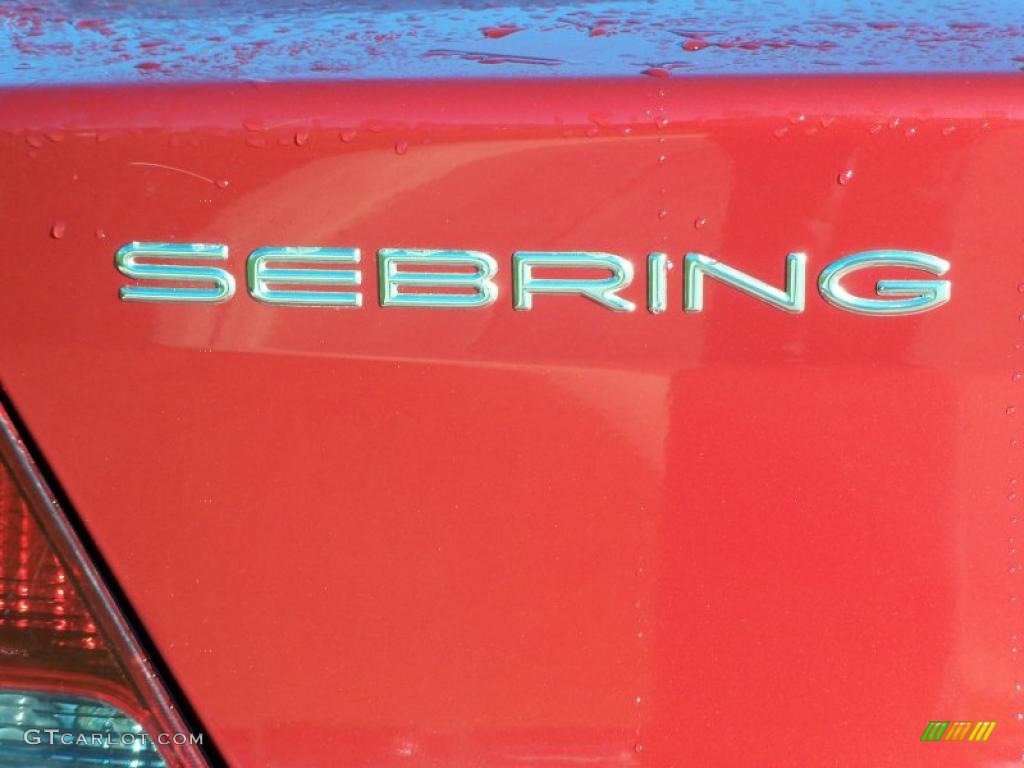 2003 Sebring LXi Sedan - Inferno Red Tinted Pearl / Sandstone photo #8