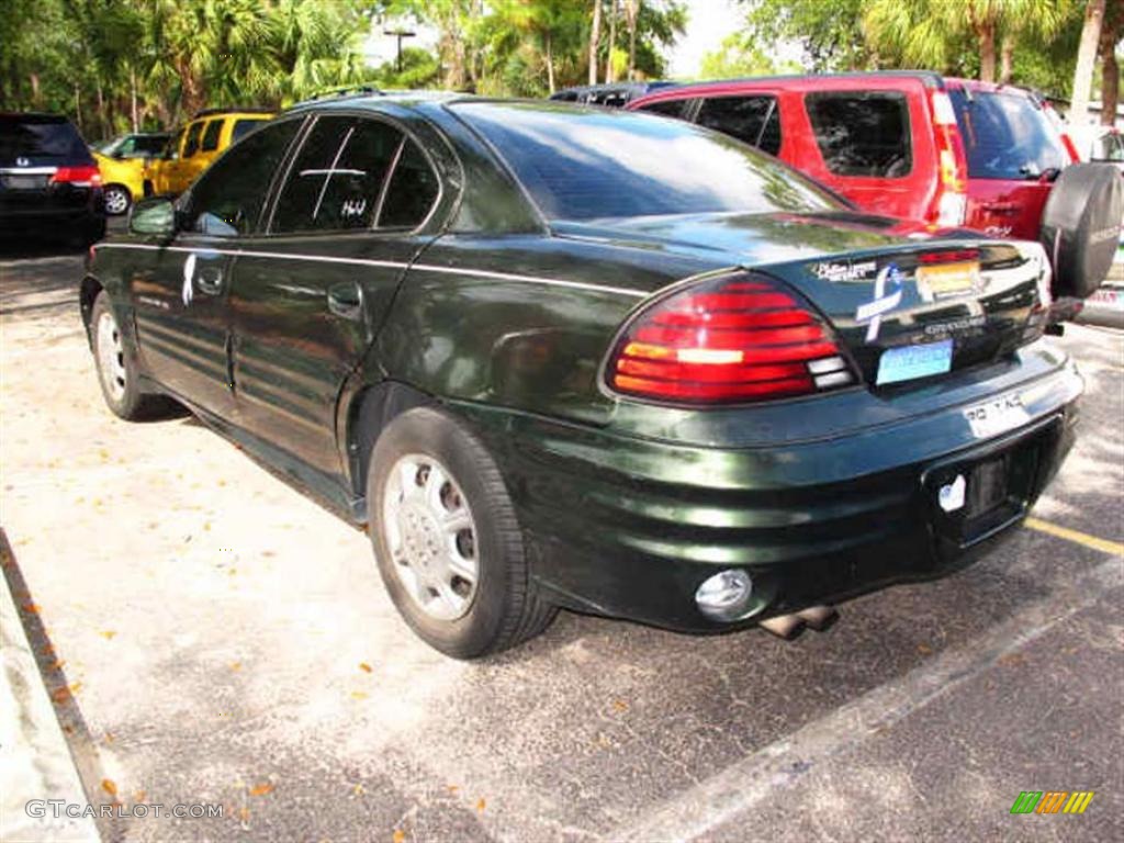2000 Grand Am SE Sedan - Spruce Green Metallic / Dark Pewter photo #3