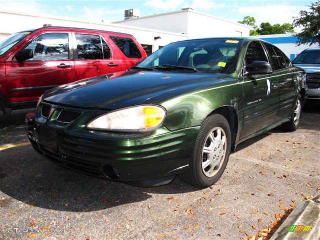 2000 Grand Am SE Sedan - Spruce Green Metallic / Dark Pewter photo #4