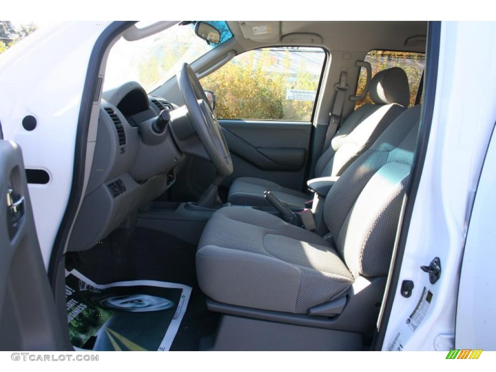 Steel Interior 2008 Nissan Frontier SE Crew Cab 4x4 Photo #39136306