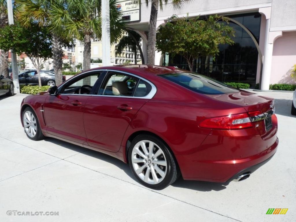 Claret Red Metallic 2010 Jaguar XF Premium Sport Sedan Exterior Photo #39136398