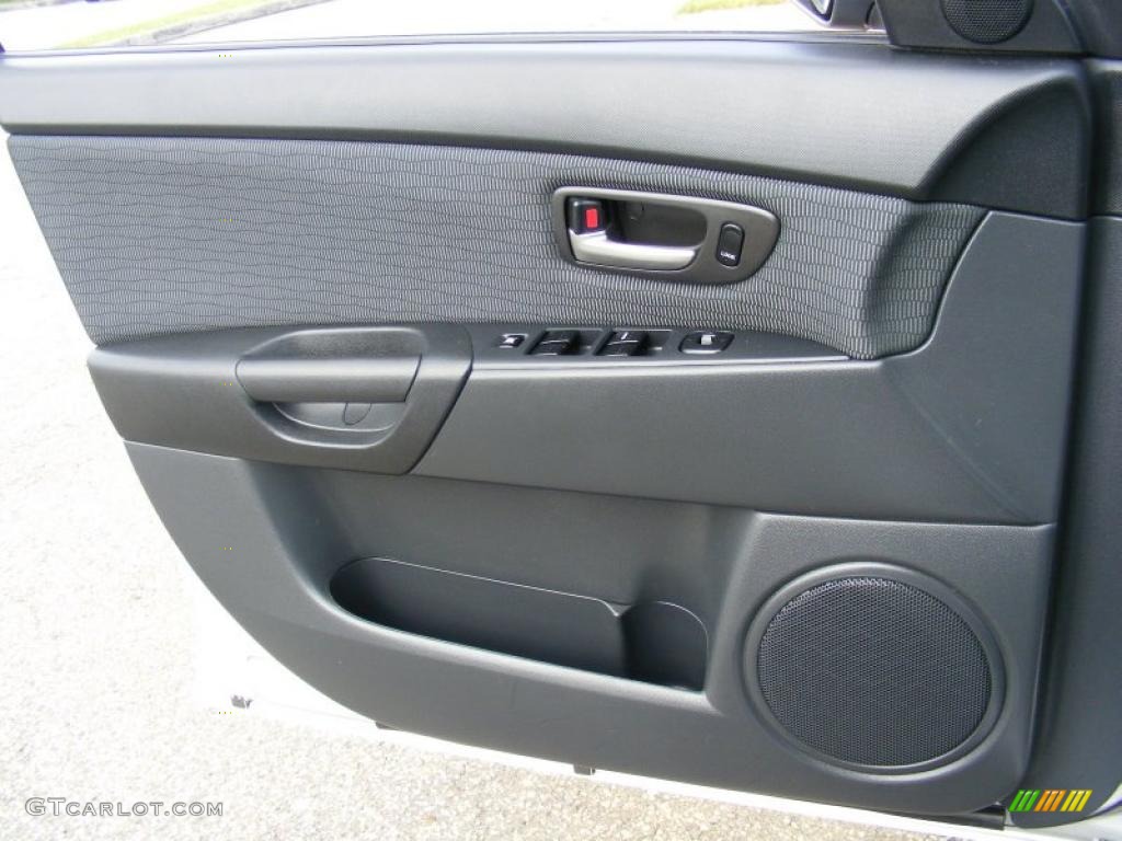 2008 Mazda MAZDA3 i Touring Sedan Black Door Panel Photo #39137410