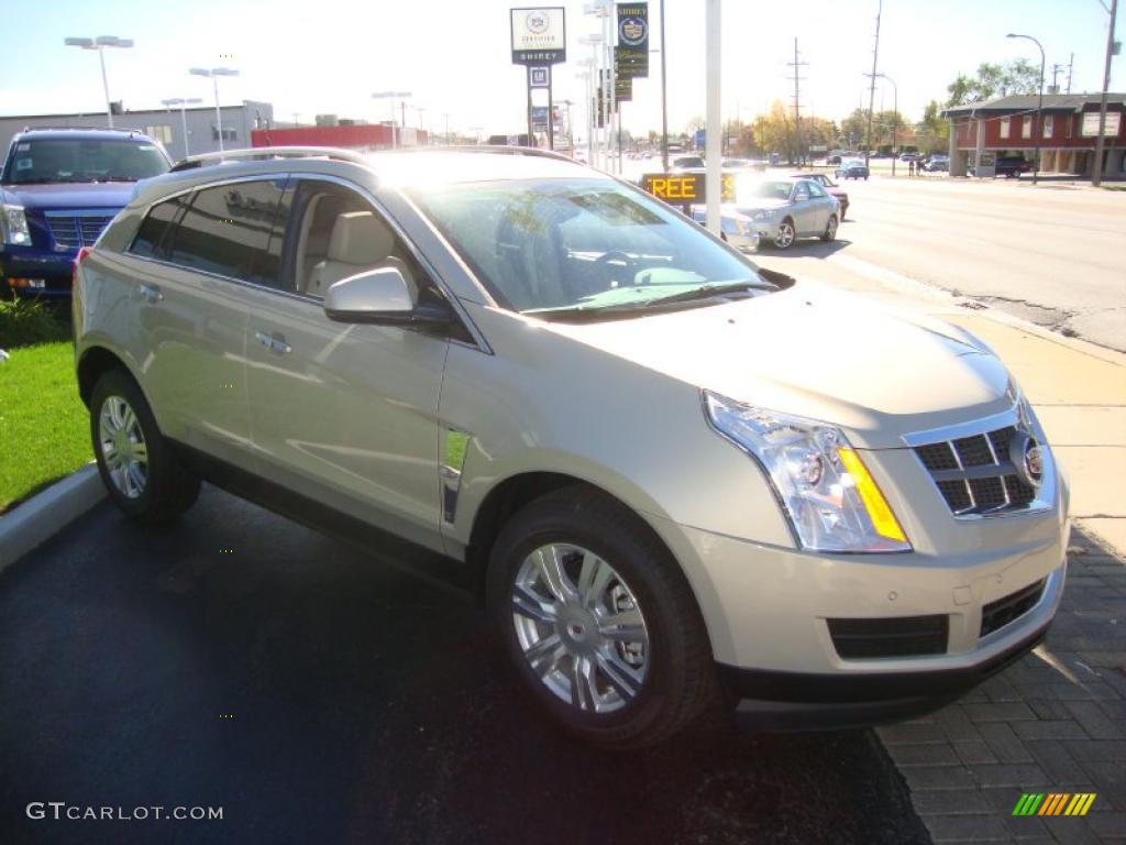 2011 SRX 4 V6 AWD - Gold Mist Metallic / Shale/Brownstone photo #3